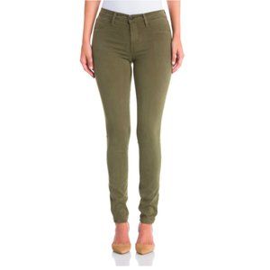 J Brand 485 Sateen Olive Skinny Jean